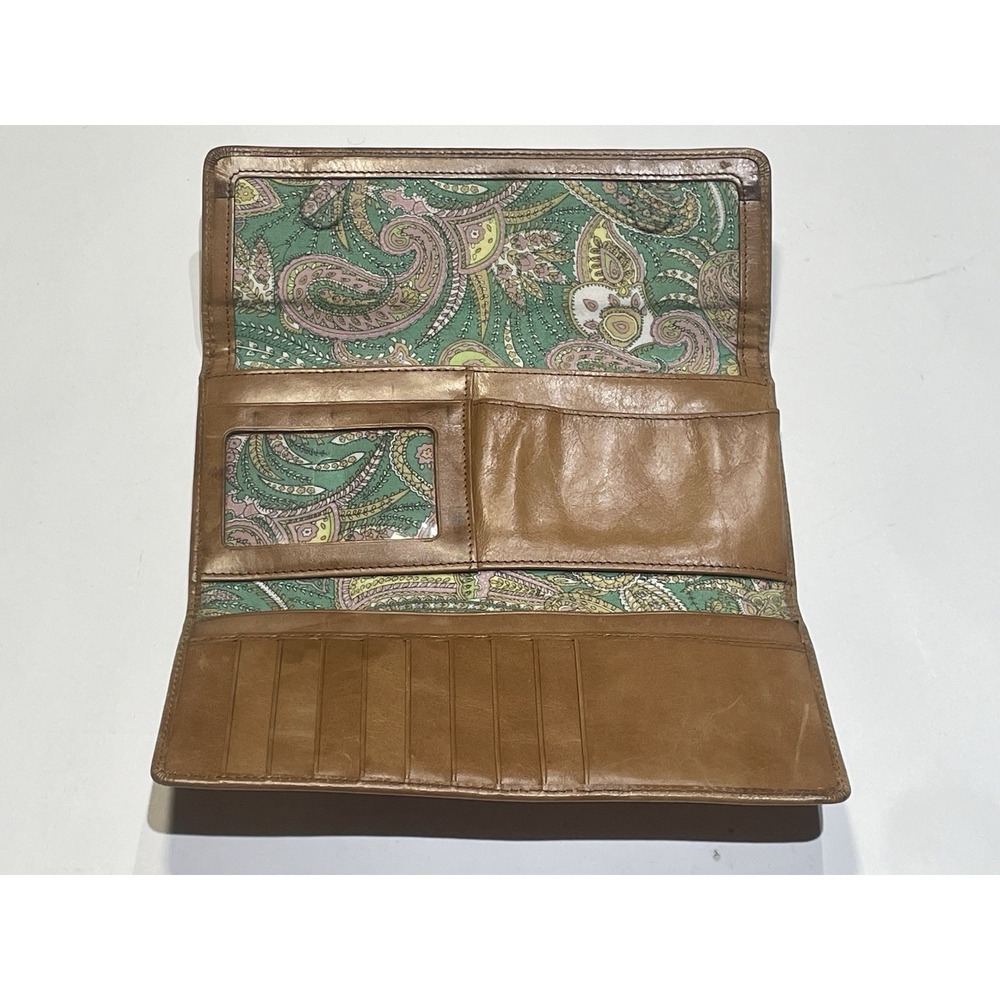 Hobo International Sadie Trifold Wallet With Cedar  Brown Leather